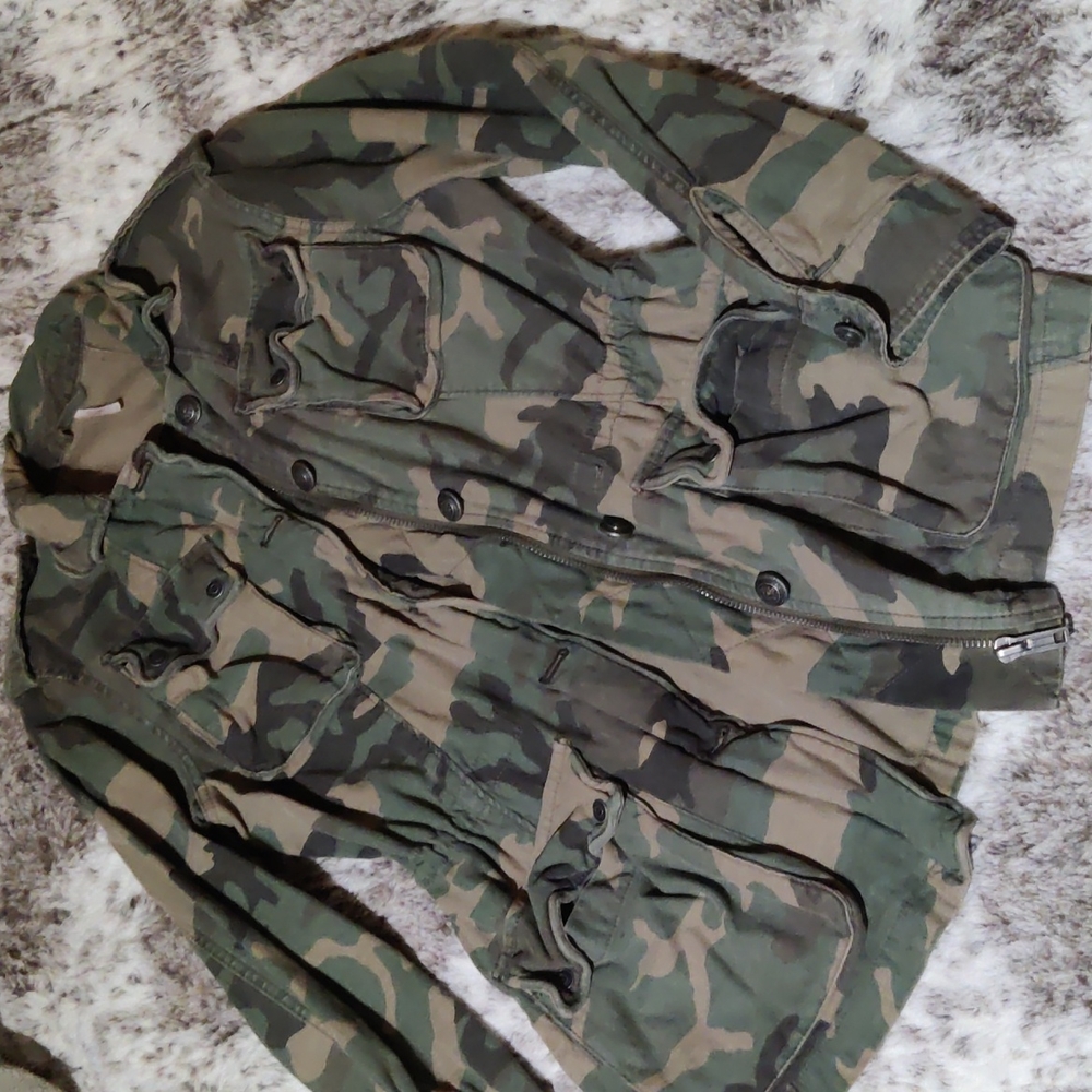 Free People Not Your Brothers Camo Jacket